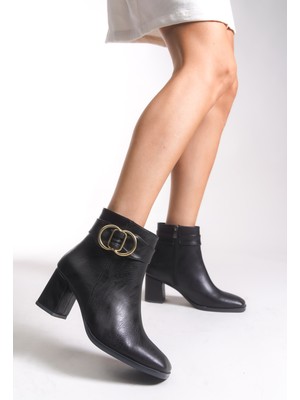 Riccon Kadın Toka Detaylı Topuklu Bot 00121040