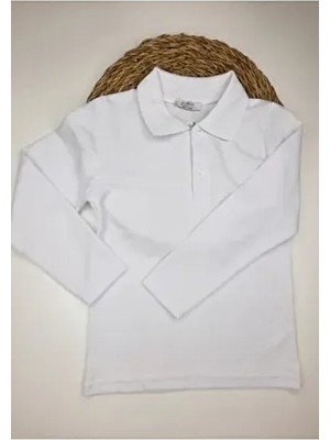 Polo Yakalı Lacoste Unisex Çocuk Uzun Kollu Sweatshirt