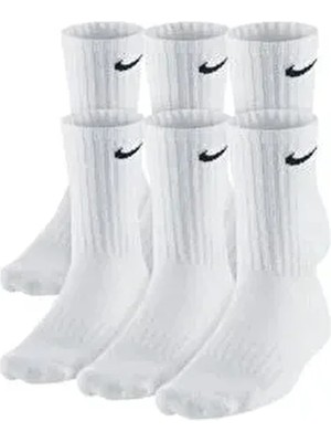 Beyaz 6'lı Çorap Seti