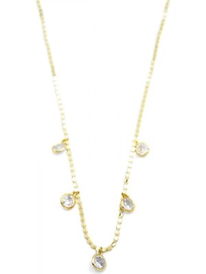 Ezme Zincir Charm Kolye - Altın