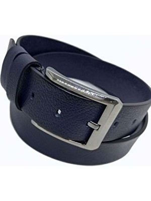 Gutiero Lacivert Erkek Kemer Hakiki Deri Malzeme ile 4 cm Modern Stil ve Dayanıklı Yapı
