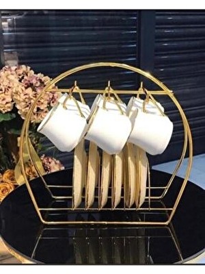 Gold Altın Renk Kupa Askılığı Fincan Askılığı Mutfak Düzenleyici