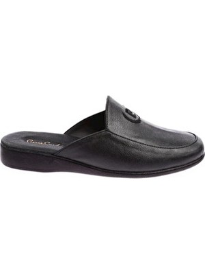 Pierre Cardin PC-0289 Siyah Erkek Terlik Suni Deri Günlük Kullanım İçin Konforlu Tasarım