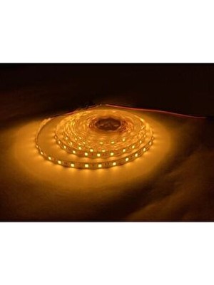3 Çipli Şerit LED 5 Metre Amber Dekoratif Aydınlatma