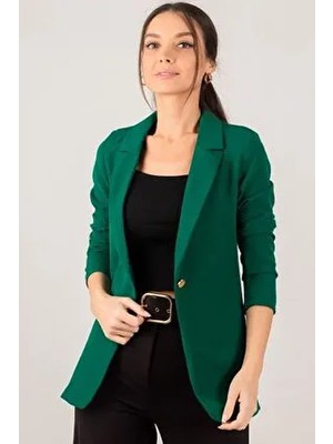 Kadın Zümrüt Tek Düğmeli Ceket ARM-20K001020