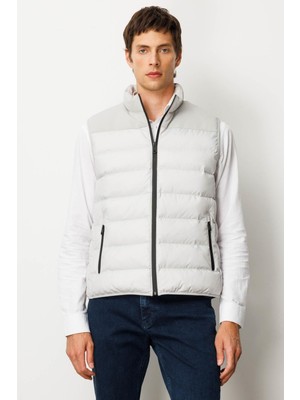 Erkek Kapitone Şişme Yelek Taş