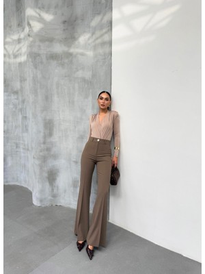 230 gr Poly Viscose Full Lycra Ispanyol Paça Pantolon