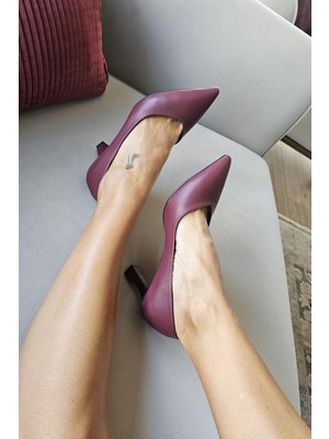 Ops 10 1108 Topukla Kadın Kadeh Topuk Stiletto Ayakkabı