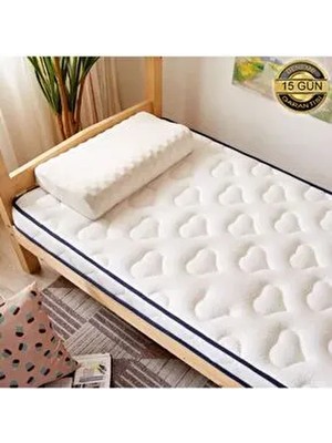 Full Ortapedik Yatak Pedi ve Şiltesi 180 x 200 cm Beyaz Renk ile Konforlu Uyku Sağlar