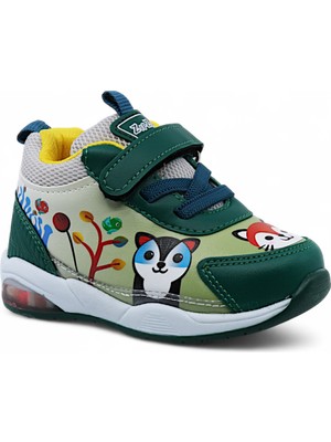 Khayt Zıpzıp Ortopedik Hafif Yuva Kreş Ev Unisex Işıklı Çocuk Spor Ayakkabı
