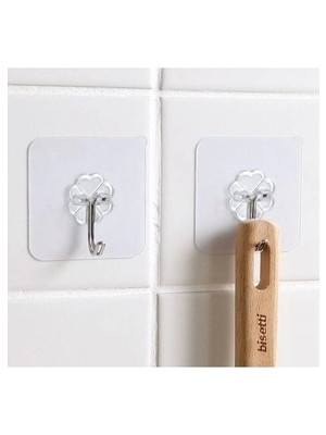 Kendinden Yapışkanlı Şeffaf Askı 5 Li Set