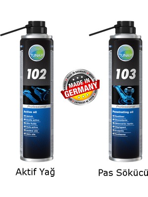Tunap MP102-103 Set Yağ&pas Sökücü 400+400 ml