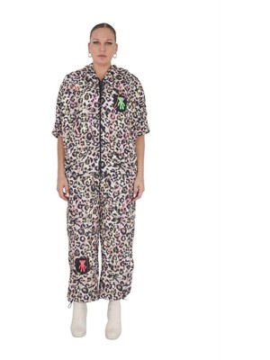 Kadın Büyük Beden Leopar Ikili Kışlık Takım