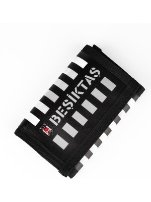 Beşiktaş Çubuklu Desen Suni Deri Cüzdan (25378)