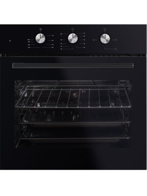 Kumtel Siyah Cam Ankastre Fırın B66-S2