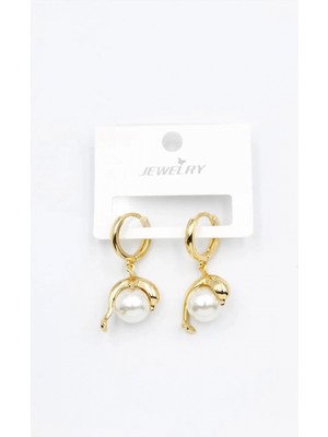 Incili Yunus Küpe - Altın