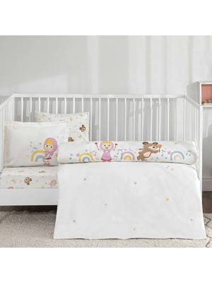 Taç Lisanslı Masha & The Bear Musıc Baby Bebek Nevresim Takımı