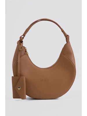 Armine Pia Deri Çanta 25YD7402 Taba