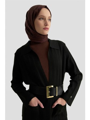 Armine Cepli Triko Giyçık 25KTD569 Siyah