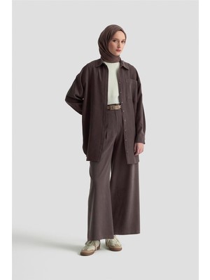 Armine Palazzo Pantolon Acı Kahve