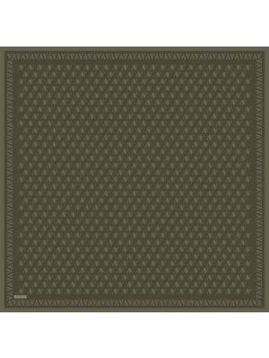 Armine Monogram Desenli Saf Ipek Twill Eşarp 9412D 83