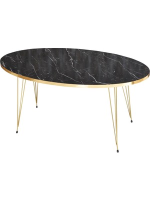 Orta Sehpa Elips Gold Bendir Tel