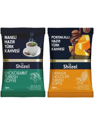 Shazel Naneli ve Portakallı Hazır Türk Kahvesi 100 gr