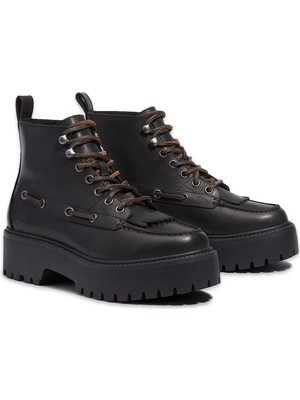 Timberland Stone Street Mid Lace Up Boot Kadın Siyah Bot Tb0a27yzw021