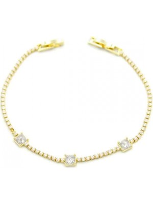Taşlı Bileklik - Altın