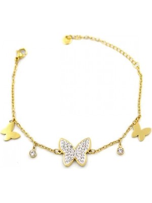 Kelebek Bileklik - Altın