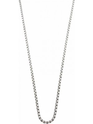 Yılan Zincir Kolye - 45 cm - Gümüş