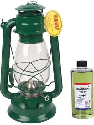 Sunway Gemici Feneri Gaz Lambası  - Yeşil (Küçük)