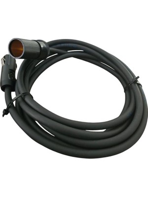 Araç Çakmak Uzatma Kablosu 12-24 Volt 16AMPER 2 X1,5mm Ttr Bakır 3 Mt-Siyah