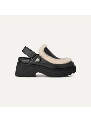 Kadın Sandalet 1171507 Ugg W Esmee Leather Clog  Black