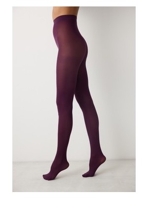 Penti Mürdüm Rengi Opak 50 Külotlu Çorap-Pentilicious