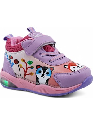 Khayt Zıpzıp Ortopedik Hafif Yuva Kreş Ev Unisex Işıklı Çocuk Spor Ayakkabı