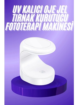 Seyehat Tipi Mini Oje Kurutucu Ultraviole Mor Işık Protez Tırnak Kurutucu