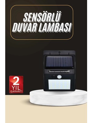 Solar Dekoratif Lambası Sensörlü LED Işık Bahçe Aydınlatma