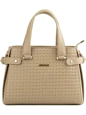 Örgülü Askılı Bayan Çanta- 172 Vizon