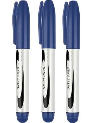 3 Adet Mavi Koli Kalemi  Çuval Tahta Kalemi