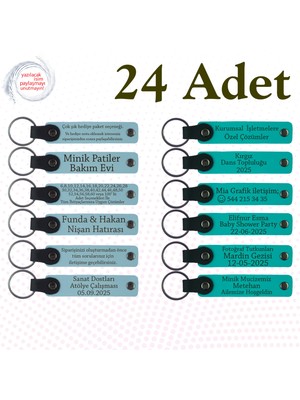 G Mavi & K Turkuaz, Şirket Yıl Dönümüne Anlamlı Hediye, 24’lü Set, Kişiselleştirilebilir Hediyelik