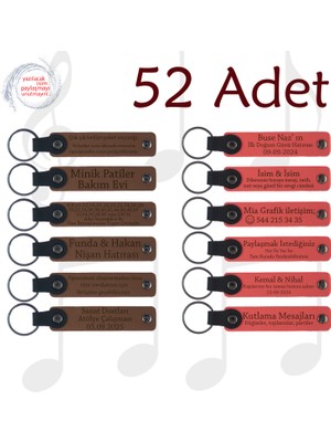 A Kahve & Nar Çiçeği, Yılbaşı Partilerine Özel Hediyelik, 52’li Set, Kişiselleştirilebilir Hatıra