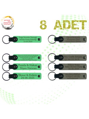 F Yeşili & Kül Gri, Kurumsal Workshop Katılımcılarına Hediye, 8’li Set, Kişisel Mesajlı Hediyelik