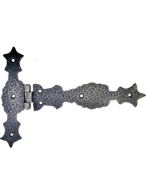 Antika Tarz Dekoratif Pirinç Kuyruklu Zambak Menteşe  175X248 Mm, Oksit