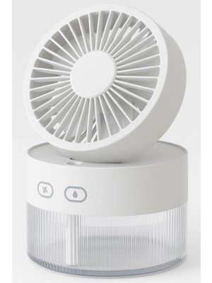 Su Spreyli Katlanır Başlıklı USB Mini Fan
