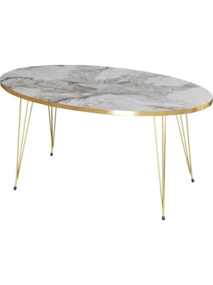 Orta Sehpa Elips Gold Efes Tel