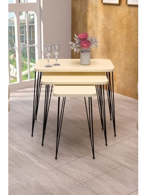 Zigon Sehpa Kr Krem Tel