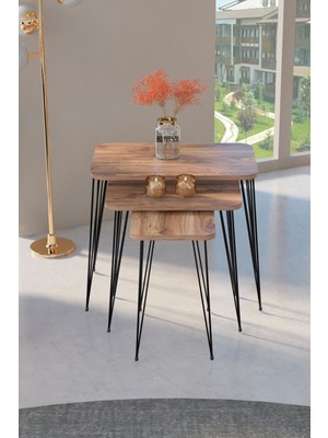 Zigon Sehpa Kr Ceviz Tel