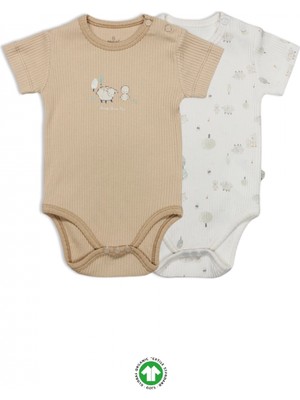 Bistyle Always Dream Yarım Kol 2'li Body 17114 Ekru Bej