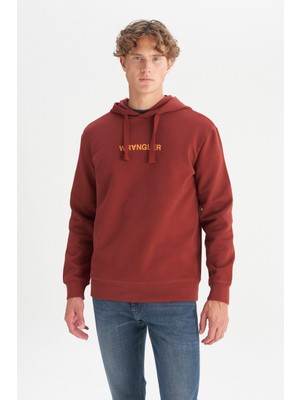 Pamuklu Regular Fit Normal Kesim Kapüşonlu Logo Detaylı Sweatshirt